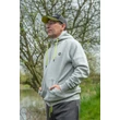 MATRIX - BLACK EDITION FULL ZIP HOODY (MARL GREY / LIME) - 2XL