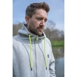 MATRIX - BLACK EDITION FULL ZIP HOODY (MARL GREY / LIME) - 2XL