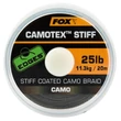 FOX Camotex Stiff Coated Camo 20m 35lb - előkezsinór