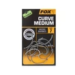FOX Edges Curve Shank Medium Hooks 10X Size 6 - horog