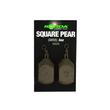 KORDA - Square Pear Swivel Blister 4oz/112gr Gravel - 2db