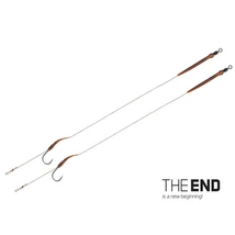 Delphin - THE END Boilie rig kötött horog / 2db - 20cm/25lbs/#2