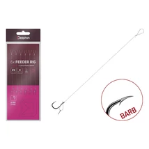 Delphin  Kötött horog FLR D-rig 8cm / 0,22mm / BARB #8 / Sting7mm / 6db