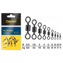 Delphin Rolling Swivel A-01/10db BN/8