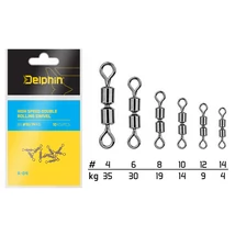 Delphin Hi speed double rolling swivel A-04 BN/14