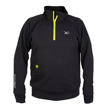 Pulóver Matrix Minimal Black/Marl Quarter Zip Pullover - S