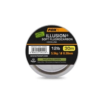 FOX -  Edges Illusion Soft Fluorocarbon Hooklink 12lb 5.5kg  (0.30mm) x 30m - Naturals Green