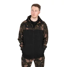FOX LW BLack / Camo Split Zip Hoody XL