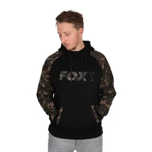 Fox - Black / Camo Raglan hoodie - S