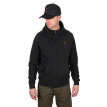 FOX COLLECTION LW HOODY BLACK & ORANGE - M