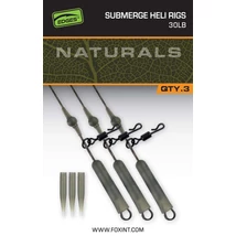 FOX EDGES - NATURALS SUBMERGE HELI RIG LEADERS 30lb 3x