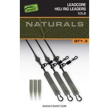 FOX EDGES - Naturals Leadcore Heli Rig Leaders 50lb 3x