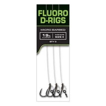 Fox Előkötött Horogelőke Carp Ready Rigs - Fluoro D-Rig - 4 (x3)