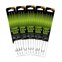 Fox Carp Ready Rig Előkötött Előke × 3 Wide Gape 2‑es Méret (25 lb) 3 db
