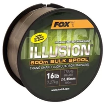 Fox Zsinór Fluorocarbon Illusion Soft Mainline Trans Khaki 600m/0,35 mm, Teherbírás 16 lb/7,27 kg