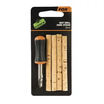 FOX Bait Drill and 6mm Cork Sticks 4x