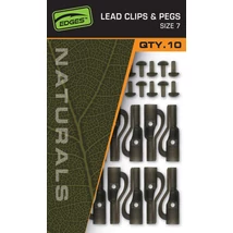 FOX Edges - Naturals Lead Clips & pegs Size 7 10x