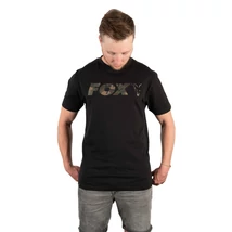 FOX Black/Camo Print T Shirt - S
