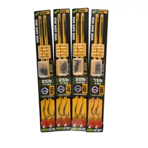 FOX Edges Wide Gape Rigs Green 2x 25lb size 2 - előkötött horogelőke