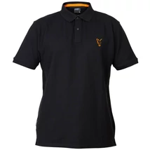 FOX Collection Black/Orange Polo Shirt S - póló