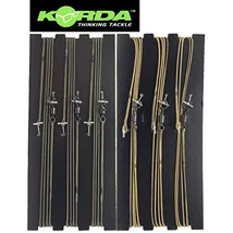 Korda Leadcore Leader Ring Swivel Weed / Silt 3 per pack - 1 m