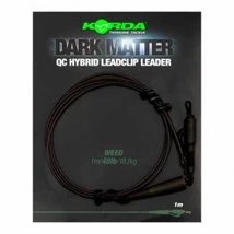 KORDA Dark matter Leader 50cm/40lb  QC Hybrid Clip Weed