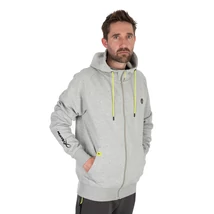 Matrix Teljes Cipzáras Kapucnis Pulóver Full Zip Marl Grey/Lime (Black Edition) - XL