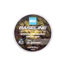 Nash Horgászzsinór Baseline Sinking Braid Camo 20lb 0.20mm 1200m