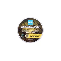 Nash Horgászzsinór Baseline Sinking Braid UV Yellow 20lb 0.20mm 1200m
