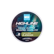 Nash Horgászzsinór Highline Floating Braid Green 30lb 0.24mm 1200m