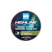 Nash Horgászzsinór Highline Extra Supple Braid Green 35lb 0.28mm 1200m