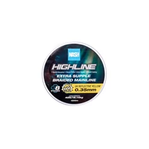 Nash Horgászzsinór Highline Floating Braid UV Yellow 40lb 0.35mm 1200m