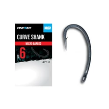 Nash Horgok Curve Shank Micro Szakállal 10 db Méret 4