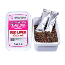 NovákFeeder - Master Method Pellet Box 400 g - Red Liver/Máj