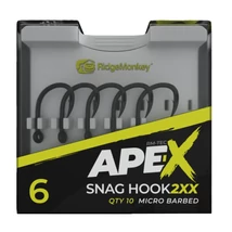 RidgeMonkey - Ape-X Snag Hook 2XX Barbed 10x - 4 