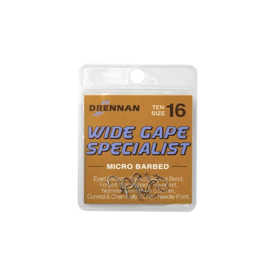 Drennan - Wide Gape Specialist 10 db, méret 4