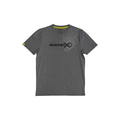 MATRIX TRIKÓ HEX PRINT T-SHIRT GREY MARL XL