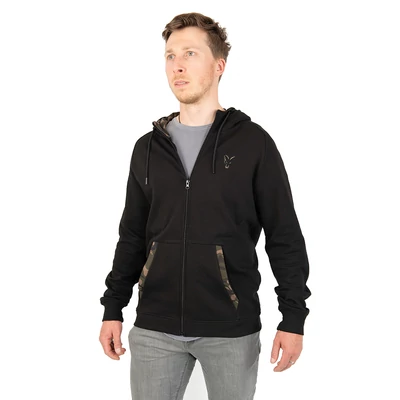 Fox - LW Black/Camo Print Zip Hoody - S