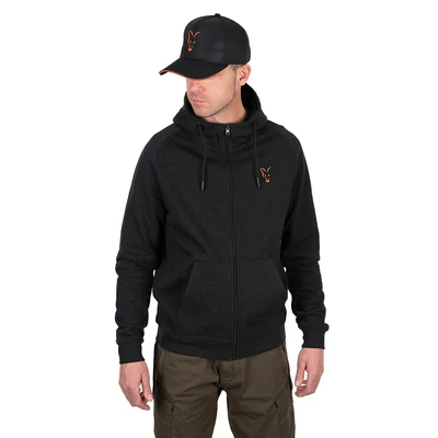 FOX COLLECTION LW HOODY BLACK & ORANGE - XL