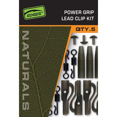 FOX EDGES - NATURALS POWER GRIP LEAD CLIP KIT 5x