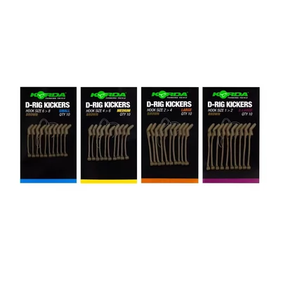 Korda - Rovnátka Kickers D Rig Brown 10 ks / X-Large