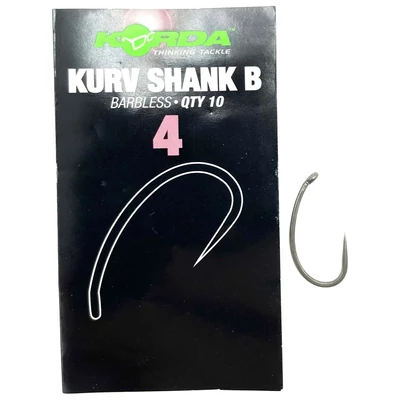 Korda Horog Kurv Shank B-Barbless méret 4