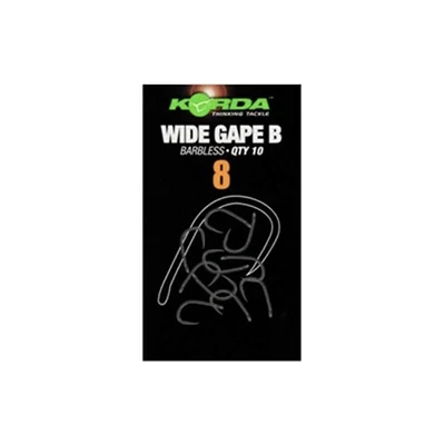 Korda Horog Wide Gape B-Barbless méret 2