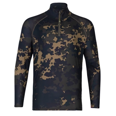 Korda Póló Kool UPF Zip Jersey Dark Kamo - M
