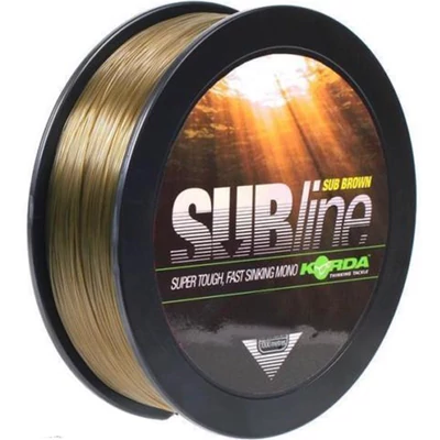 Korda Silon Subline Ultra Tough Brown 1000 m-Átmérő 0,30 mm / Terhelhetőség 10 lb
