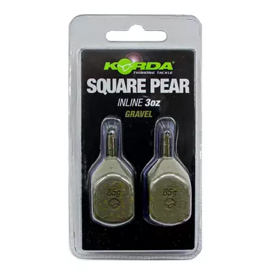 KORDA - Square Pear Inline Blister 4oz/112gr Gravel - 2db