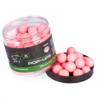 Nash - Boilie Pop Ups Monster Shrimp Pink 75g 12mm