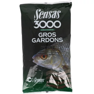 SENSAS ETETŐANYAG 3000 GROS GARDONS BLACK (NAGY KONCÉR-FEKETE) 1KG