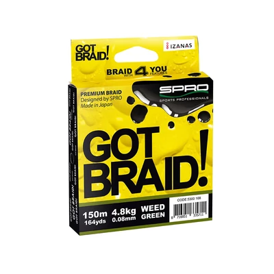 SPRO GOT BRAID! Green 0.18mm 150m