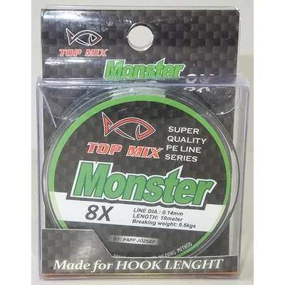 Top Mix - X8 Monster előke zsinór 10 m - 0,14 mm